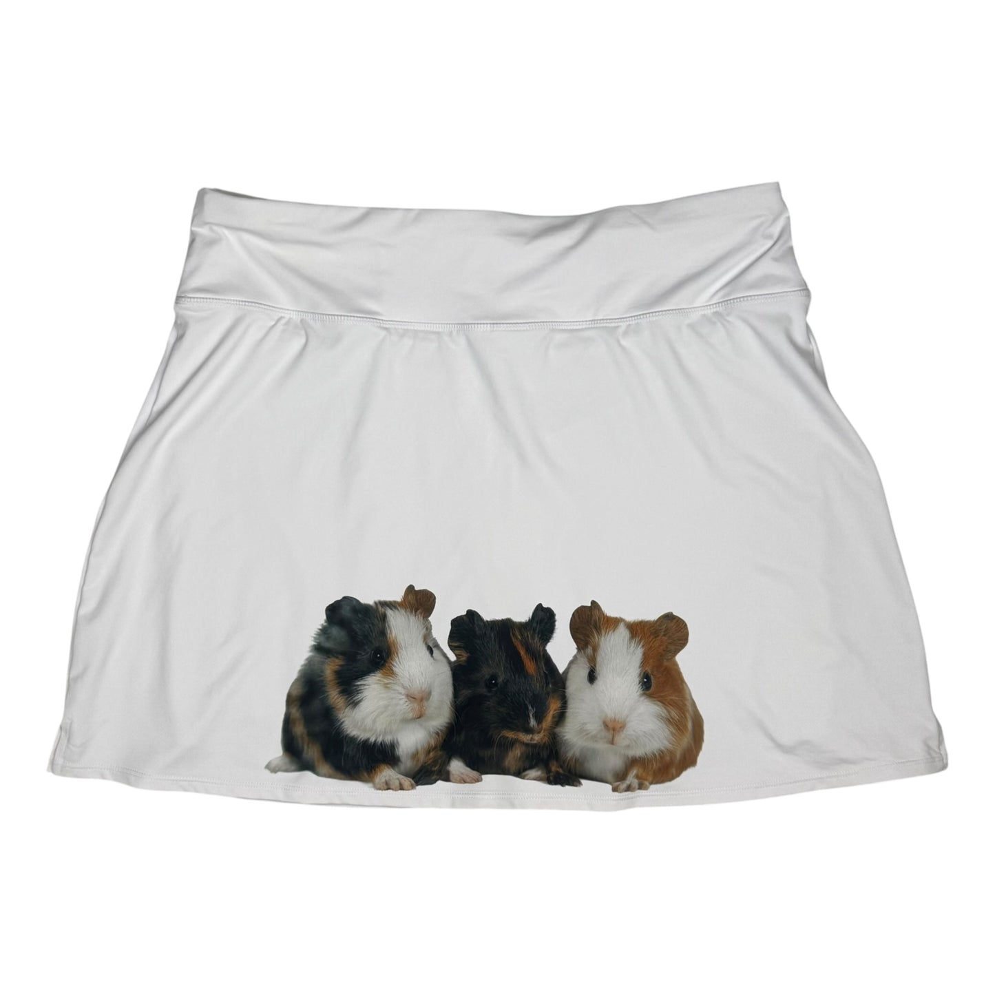 GUINEA PIG WHITE TENNIS SKIRT - XXL