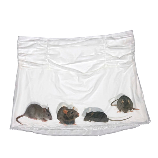 RAT LINE UP WHITE STRAPLESS TOP - XL/2X