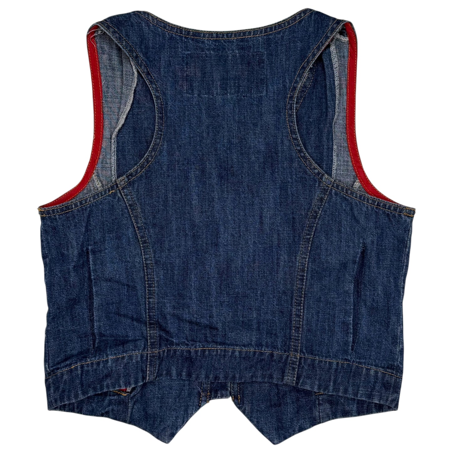 VINTAGE SUGARFLY DENIM VEST - XXS