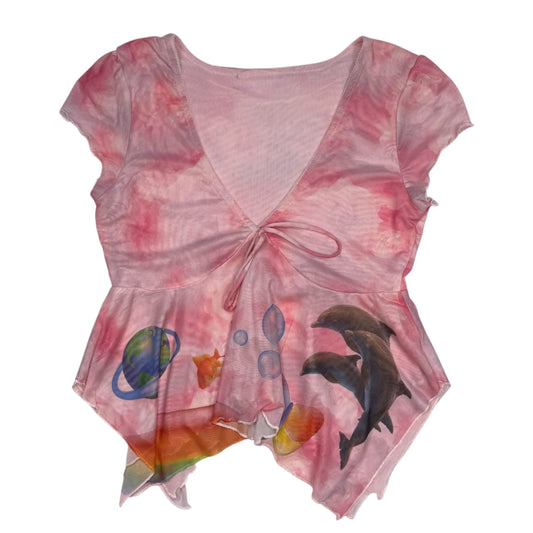 UTOPIA PINK BLOUSE - S