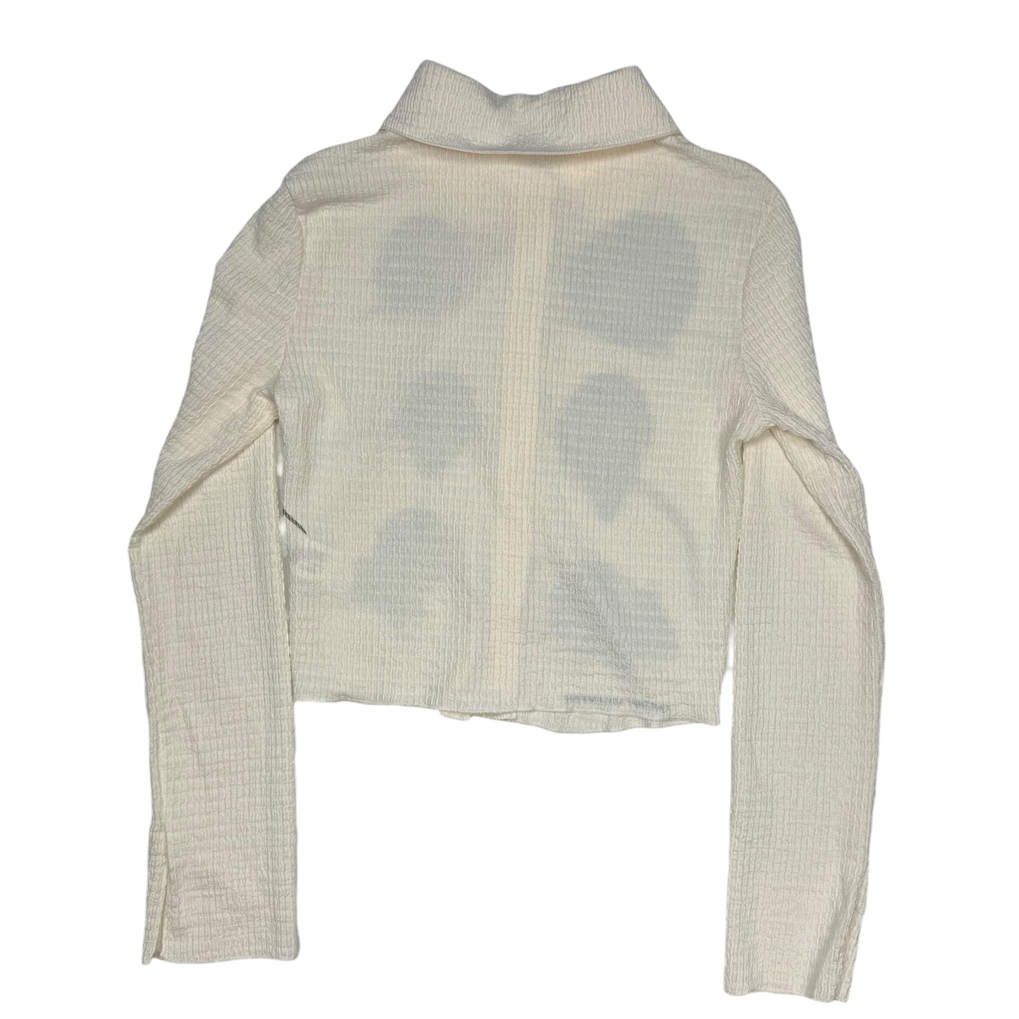 RATZ CREAM BUTTON UP BLOUSE - S