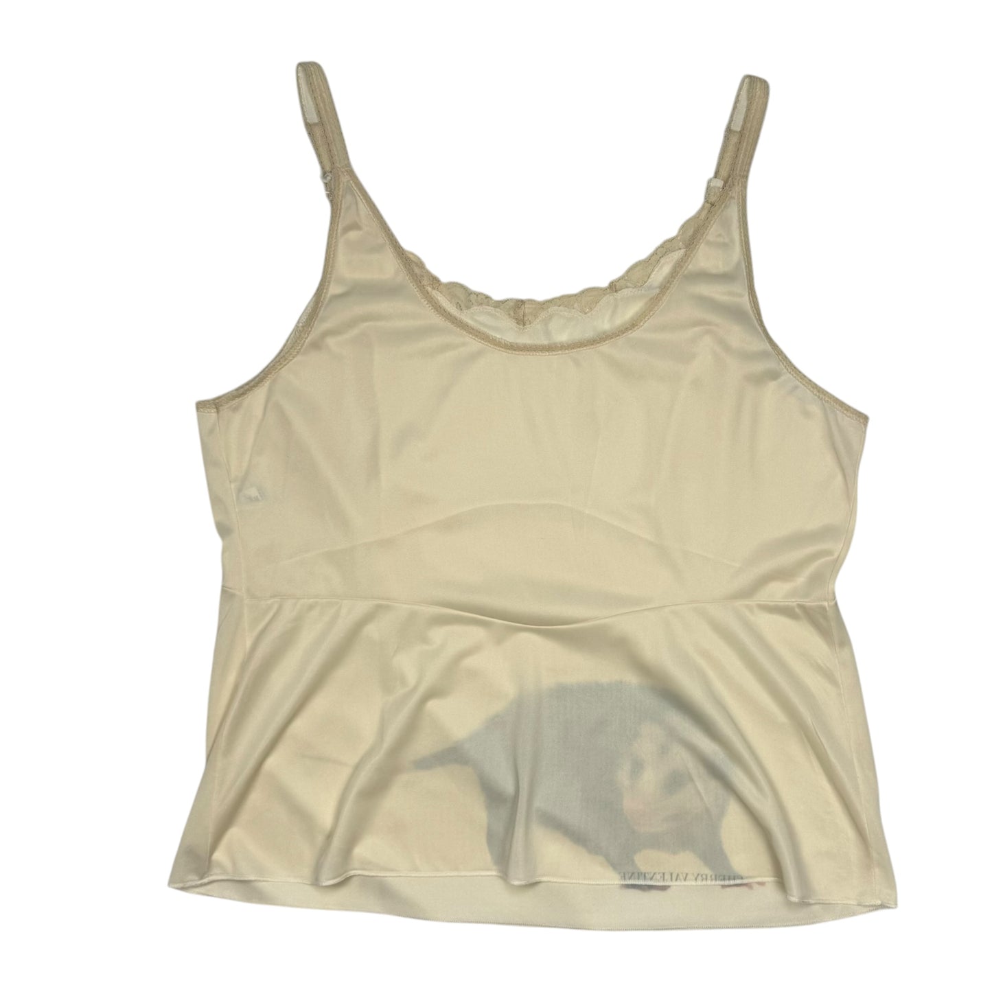 OPOSSUM LIGHT BEIGE LACE TANK TOP - XL/2X