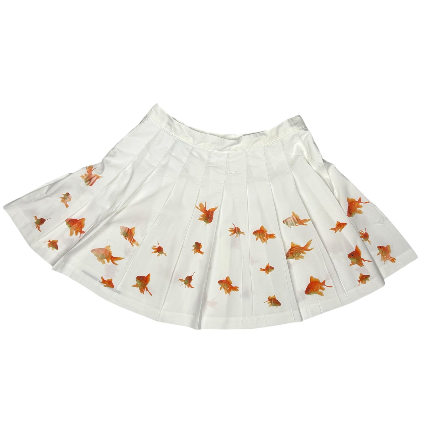 GOLDFISH WHITE TENNIS SKIRT - M