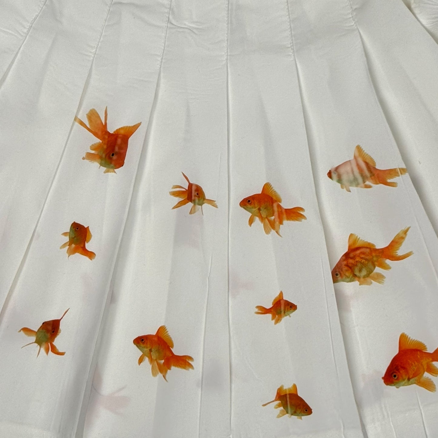 GOLDFISH WHITE TENNIS SKIRT - M