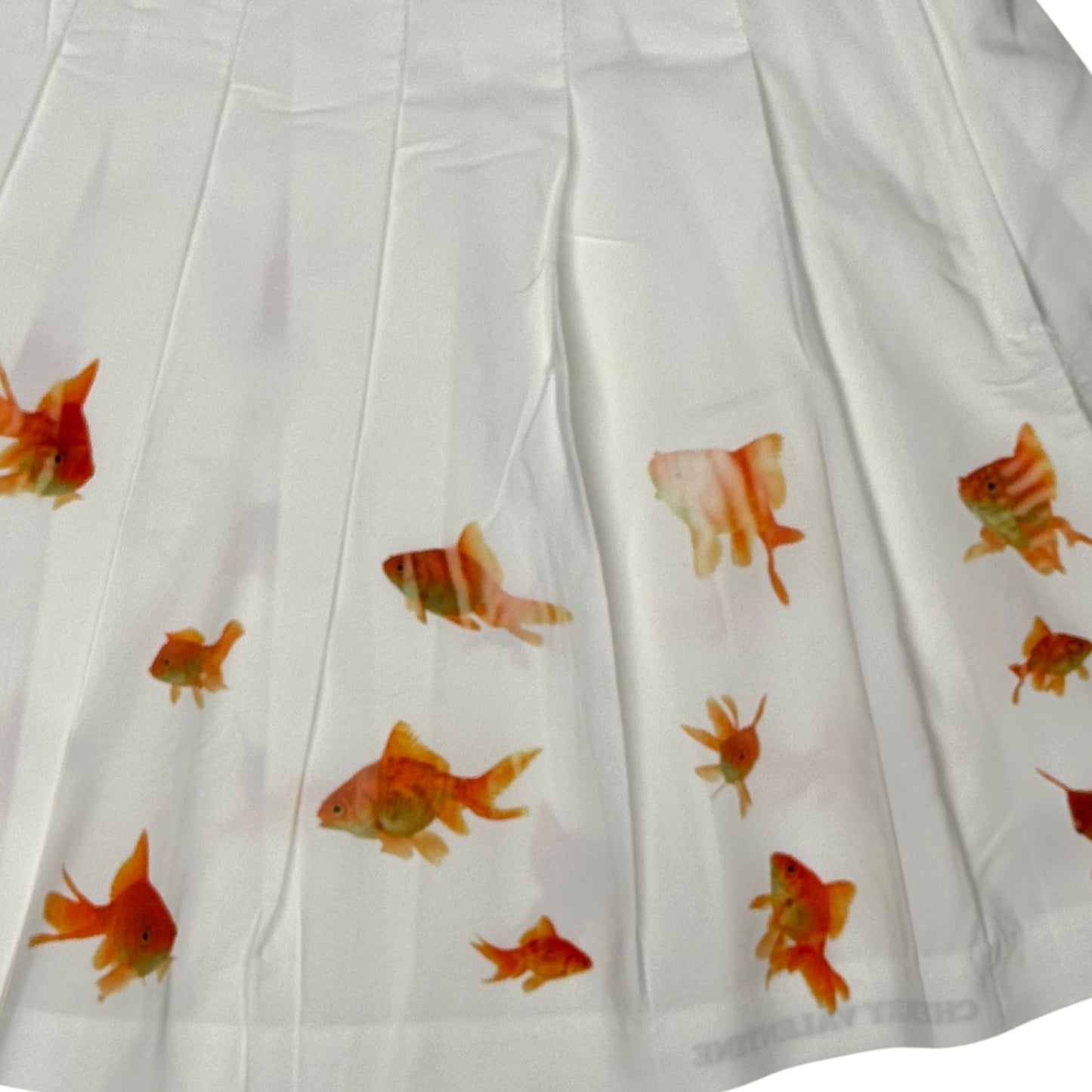 GOLDFISH WHITE TENNIS SKIRT - M