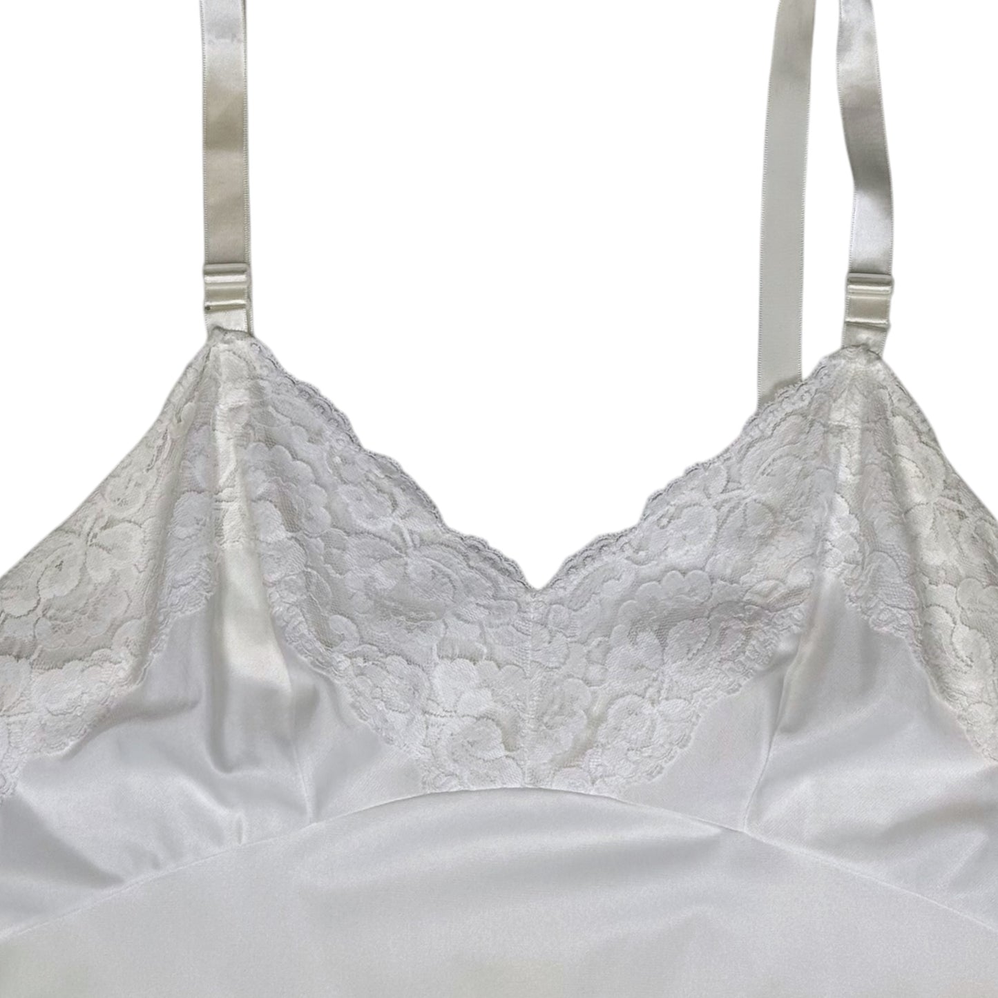 BIG RAT WHITE LACE SLIP DRESS - L/XL