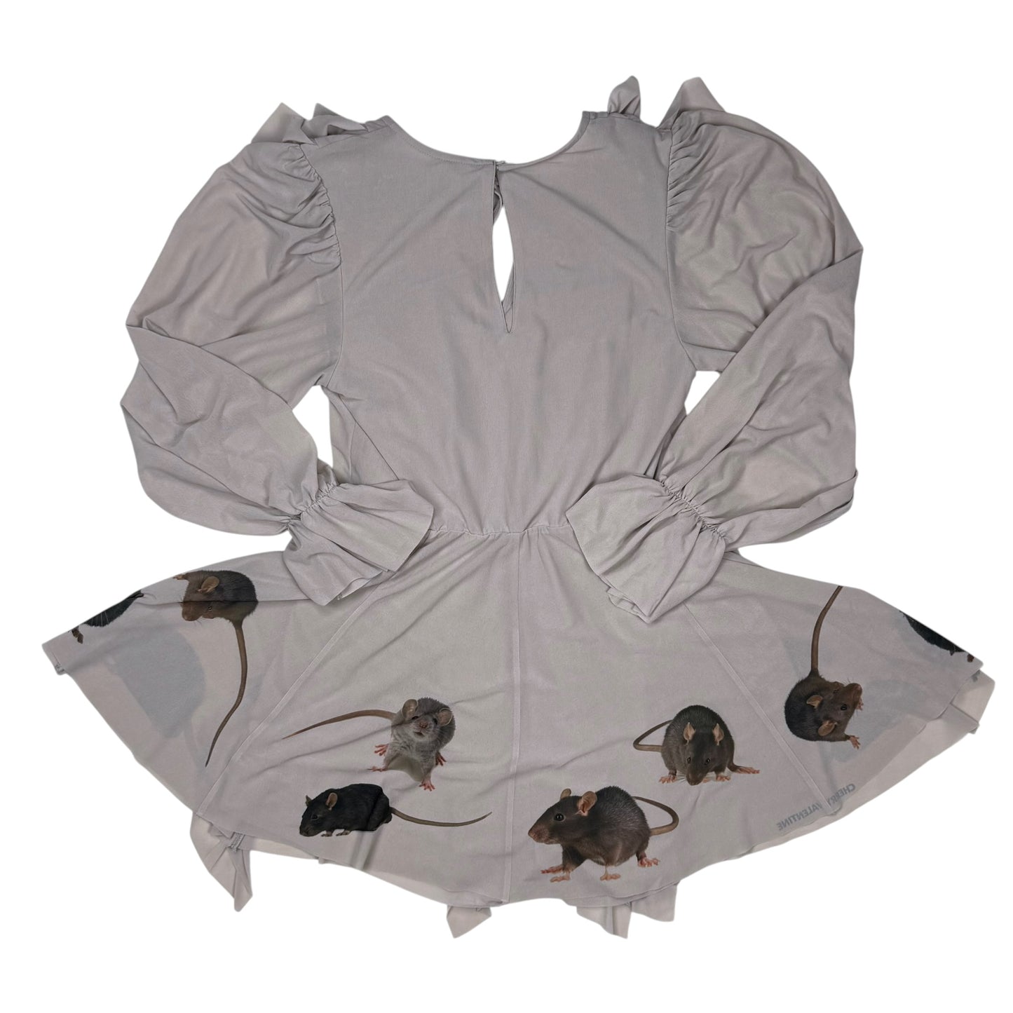 RATS RUFFLE OYSTER DRESS - M