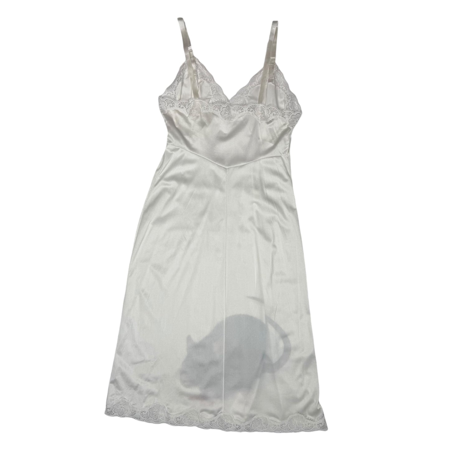 BIG RAT WHITE LACE SLIP DRESS - M