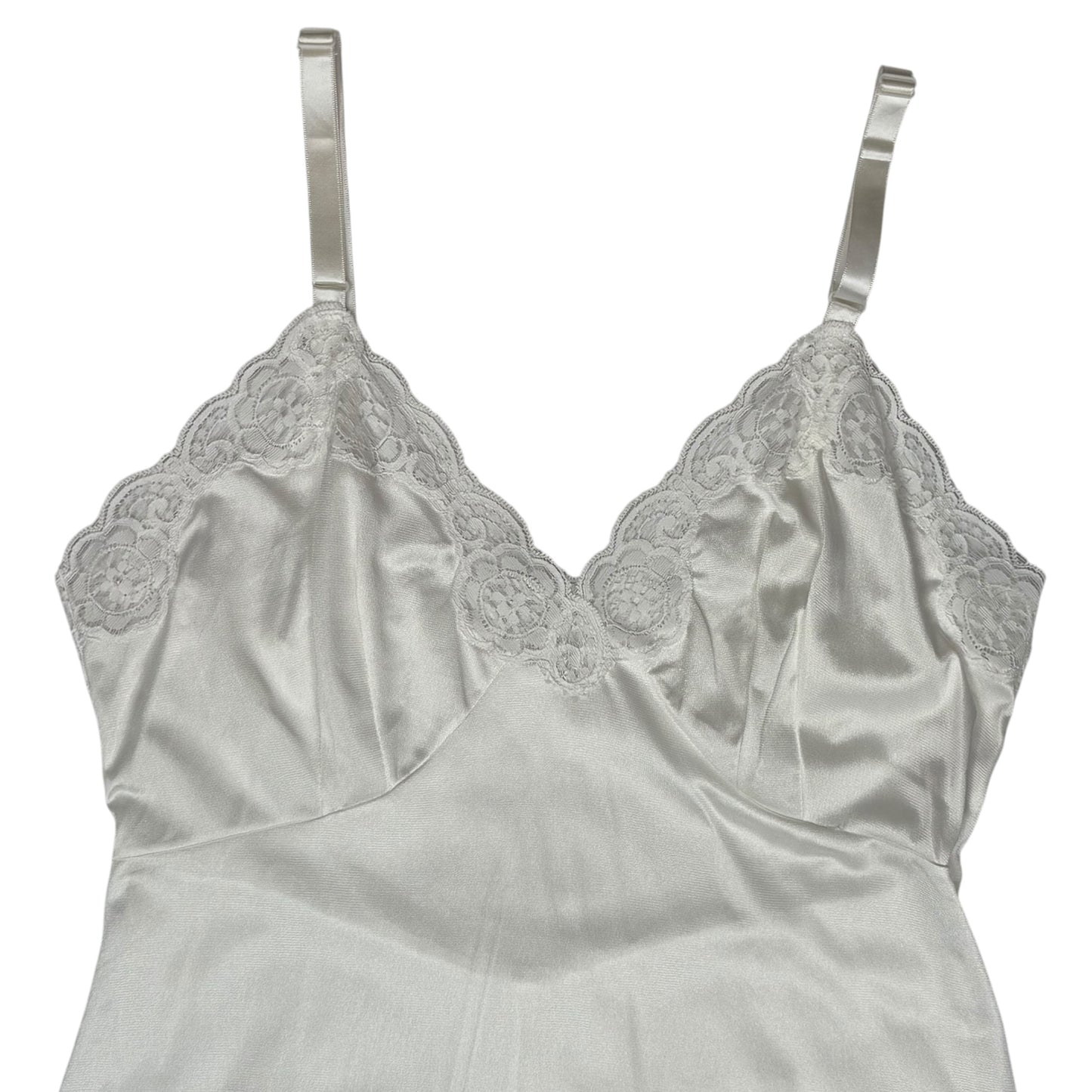 BIG RAT WHITE LACE SLIP DRESS - M