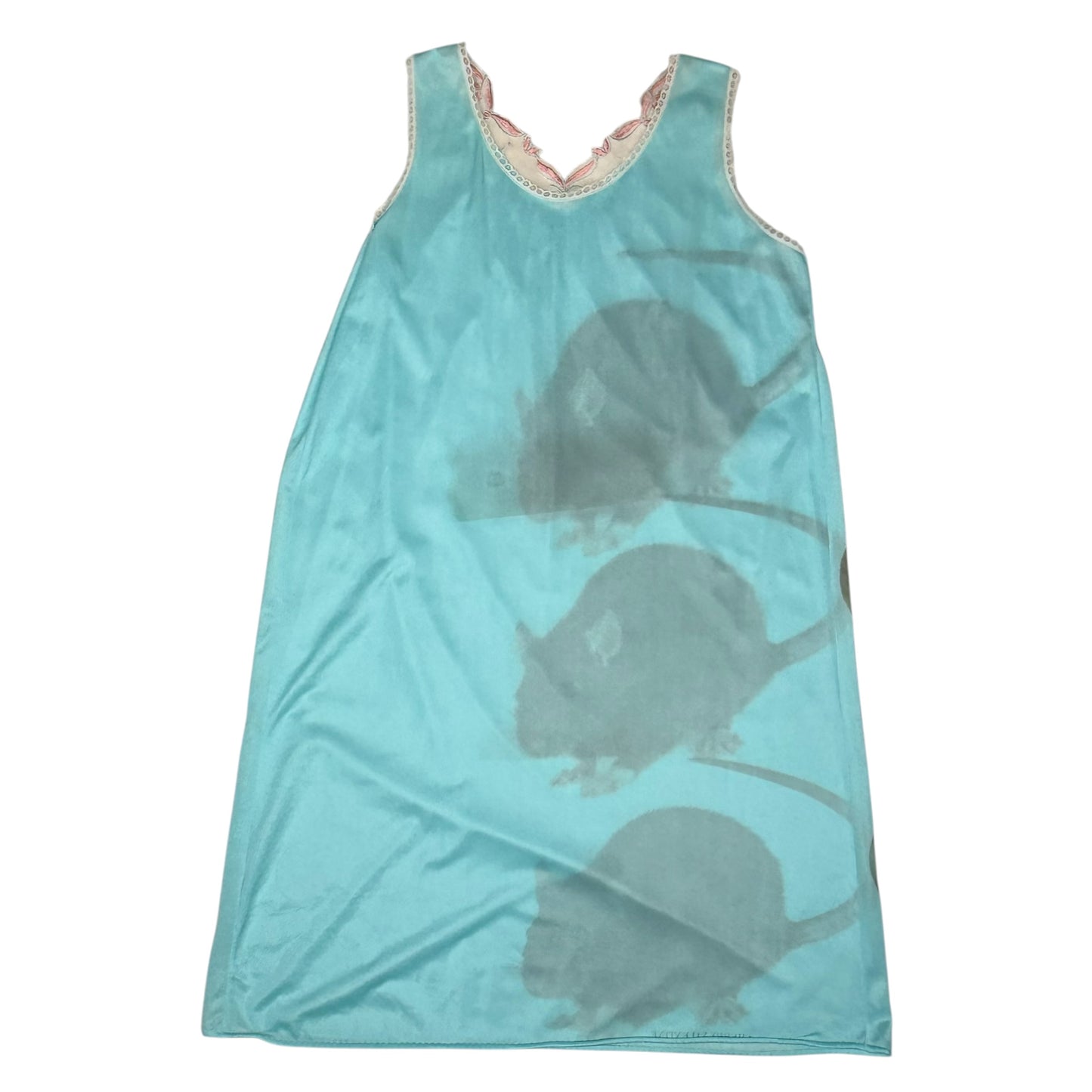 BIG RAT BLUE NIGHTIE DRESS - L