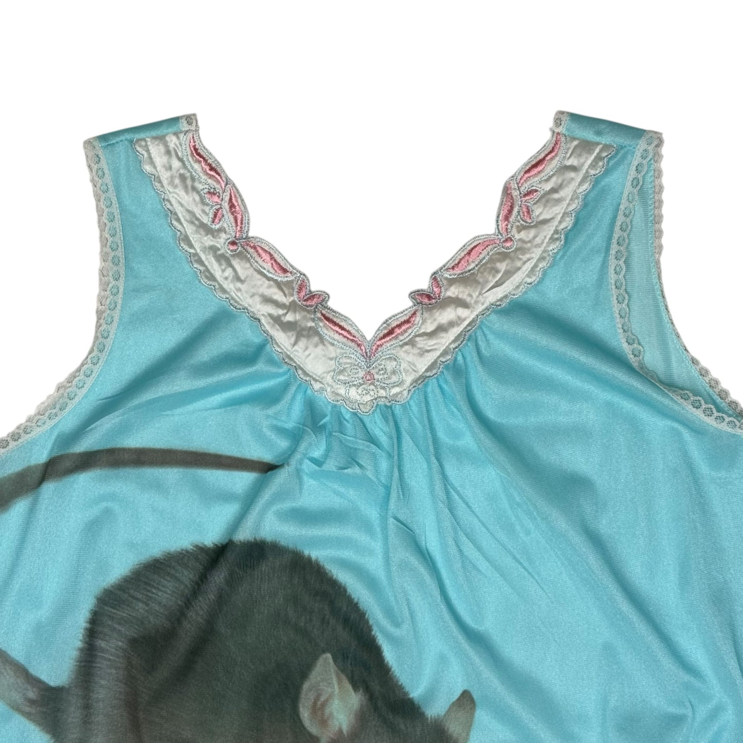 BIG RAT BLUE NIGHTIE DRESS - L