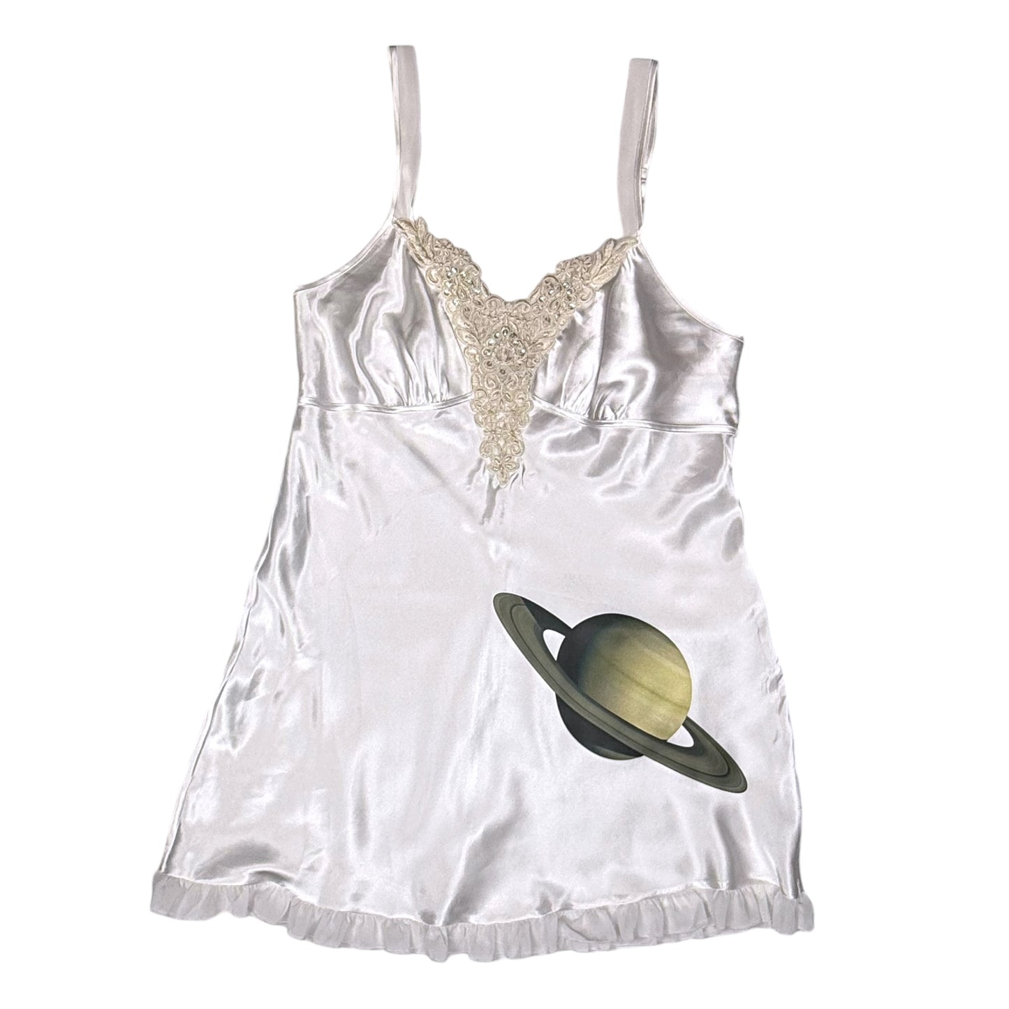 RETURN OF SATURN WHITE LACE DRESS - L