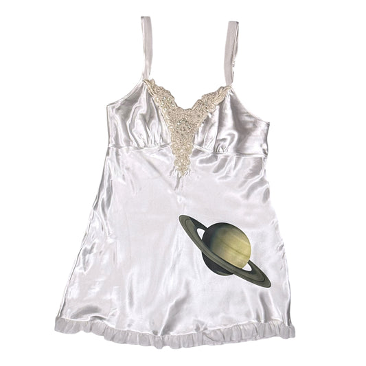 RETURN OF SATURN WHITE LACE DRESS - L