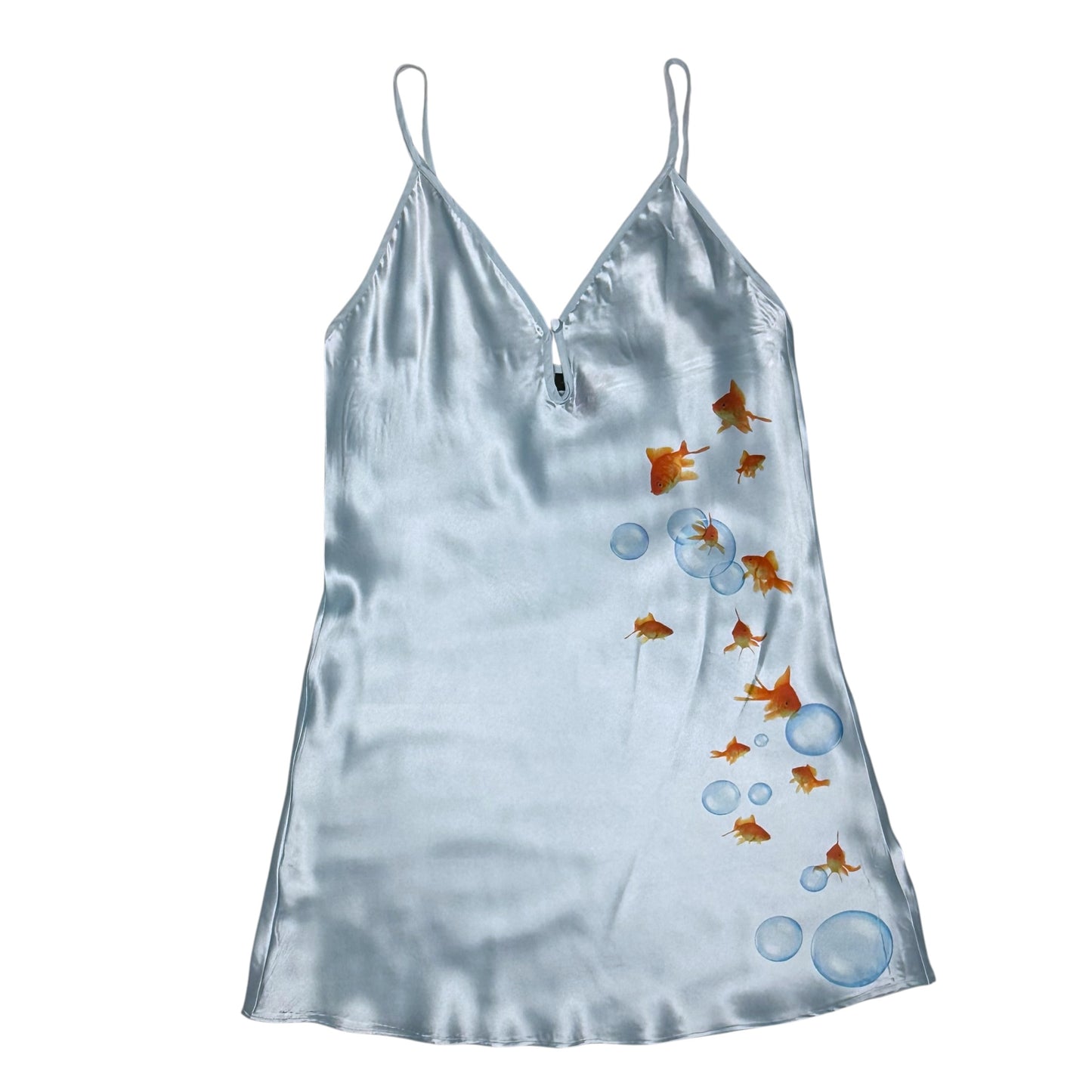 GOLDFISH BLUE SLIP DRESS - M