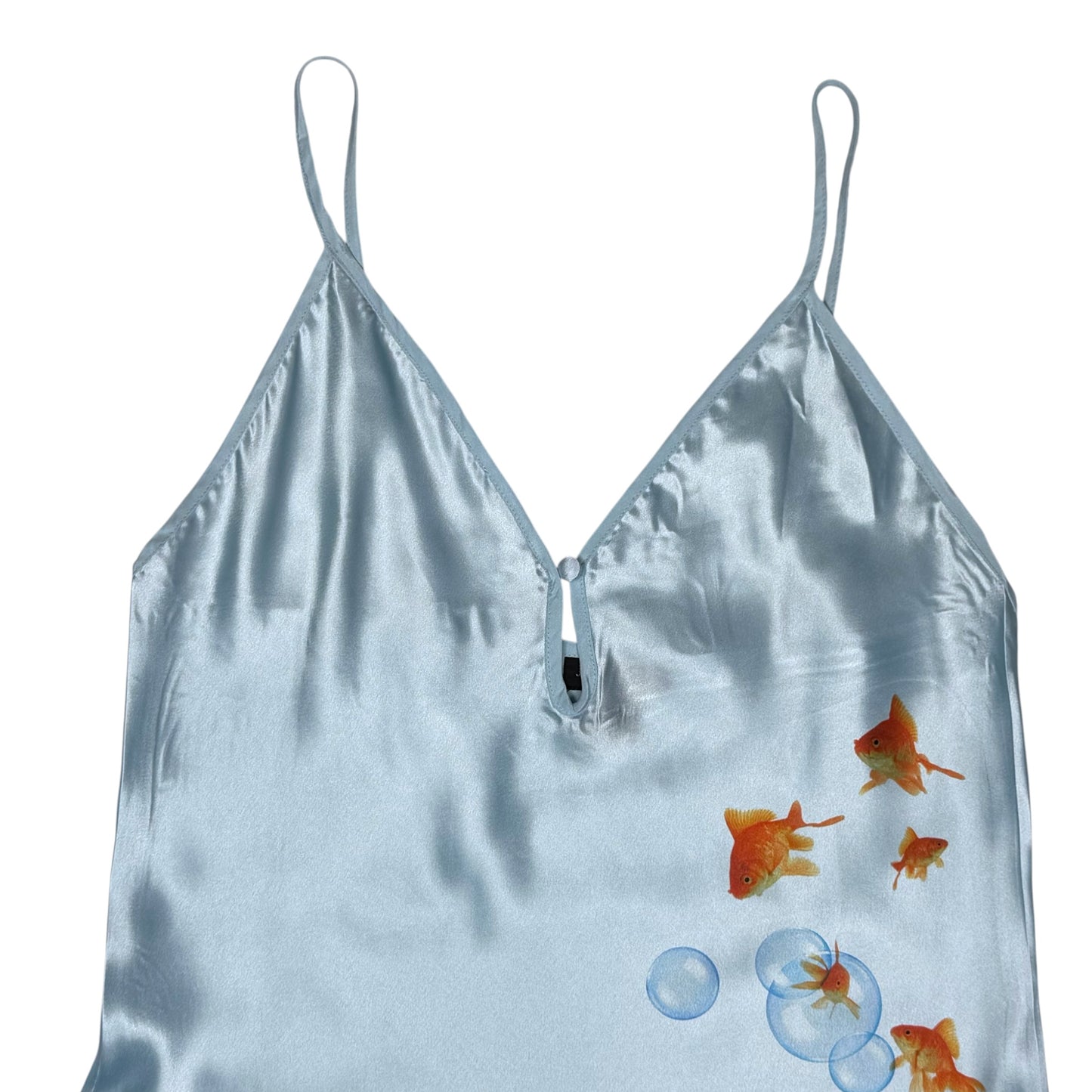 GOLDFISH BLUE SLIP DRESS - M
