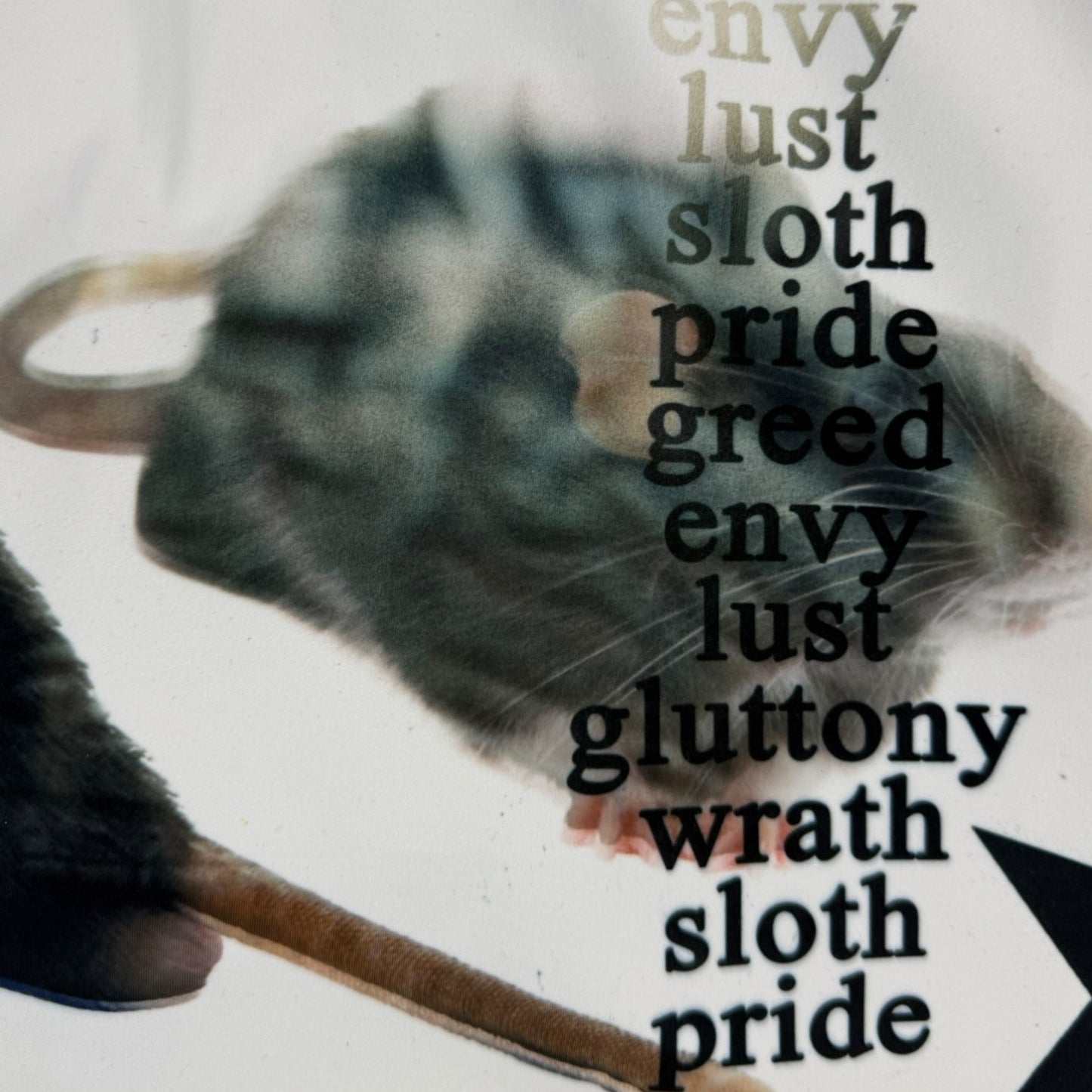 7 DEADLY KITTIE RAT MINI SKIRT - S