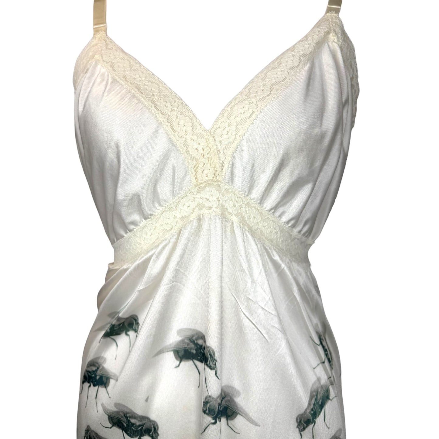 FLIES WHITE LACE DRESS - XL