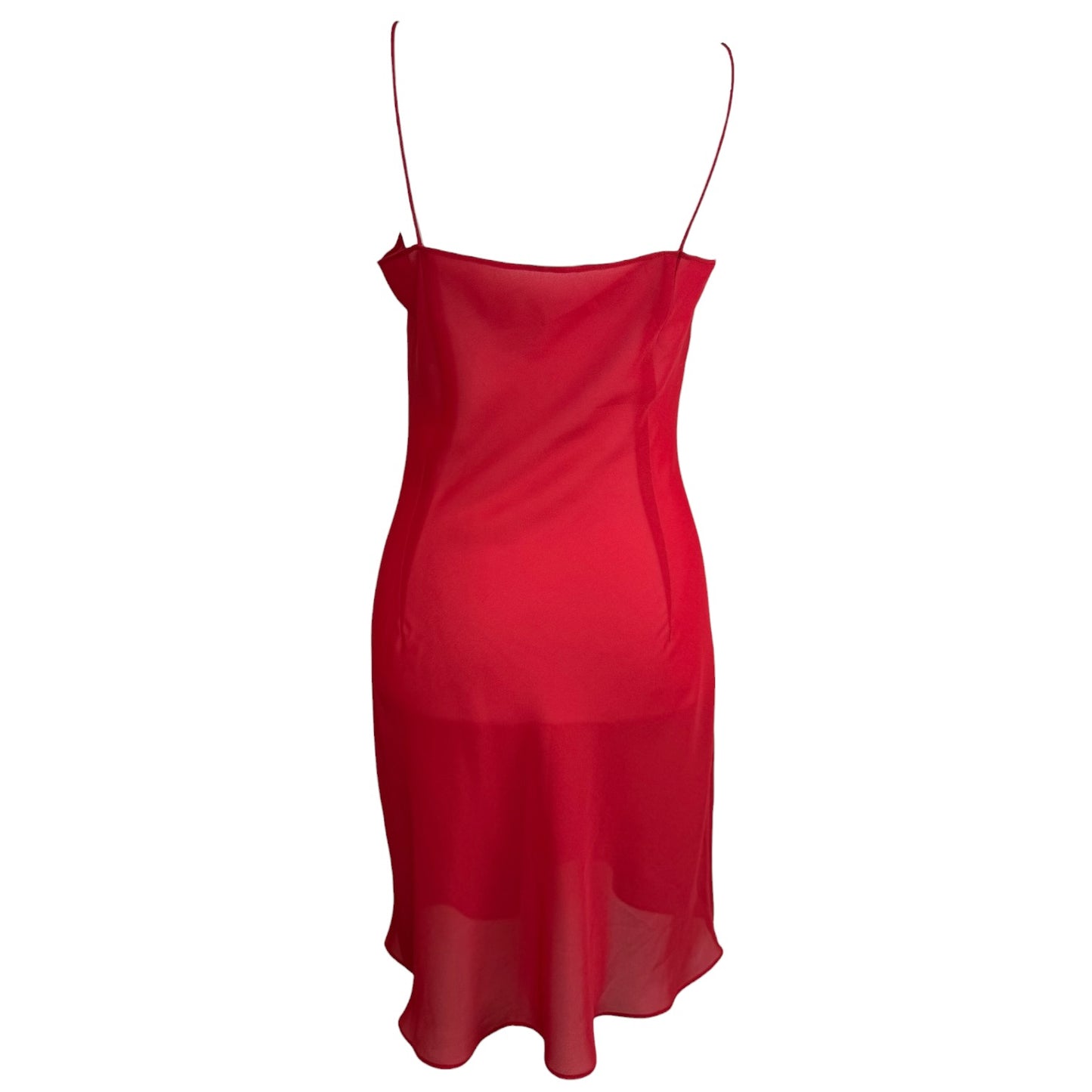 BIG RAT RED SLIP DRESS - L