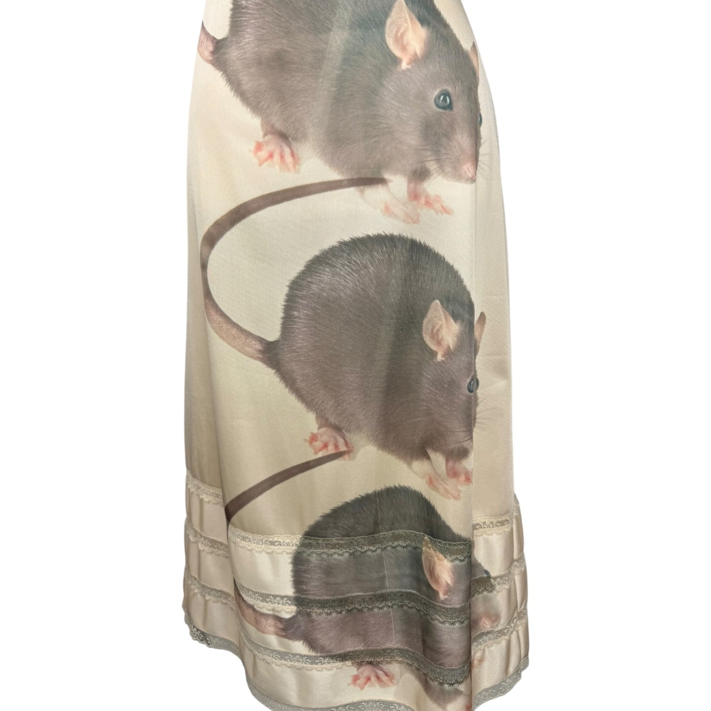 BIG RAT 3 TAN LACE DRESS - L
