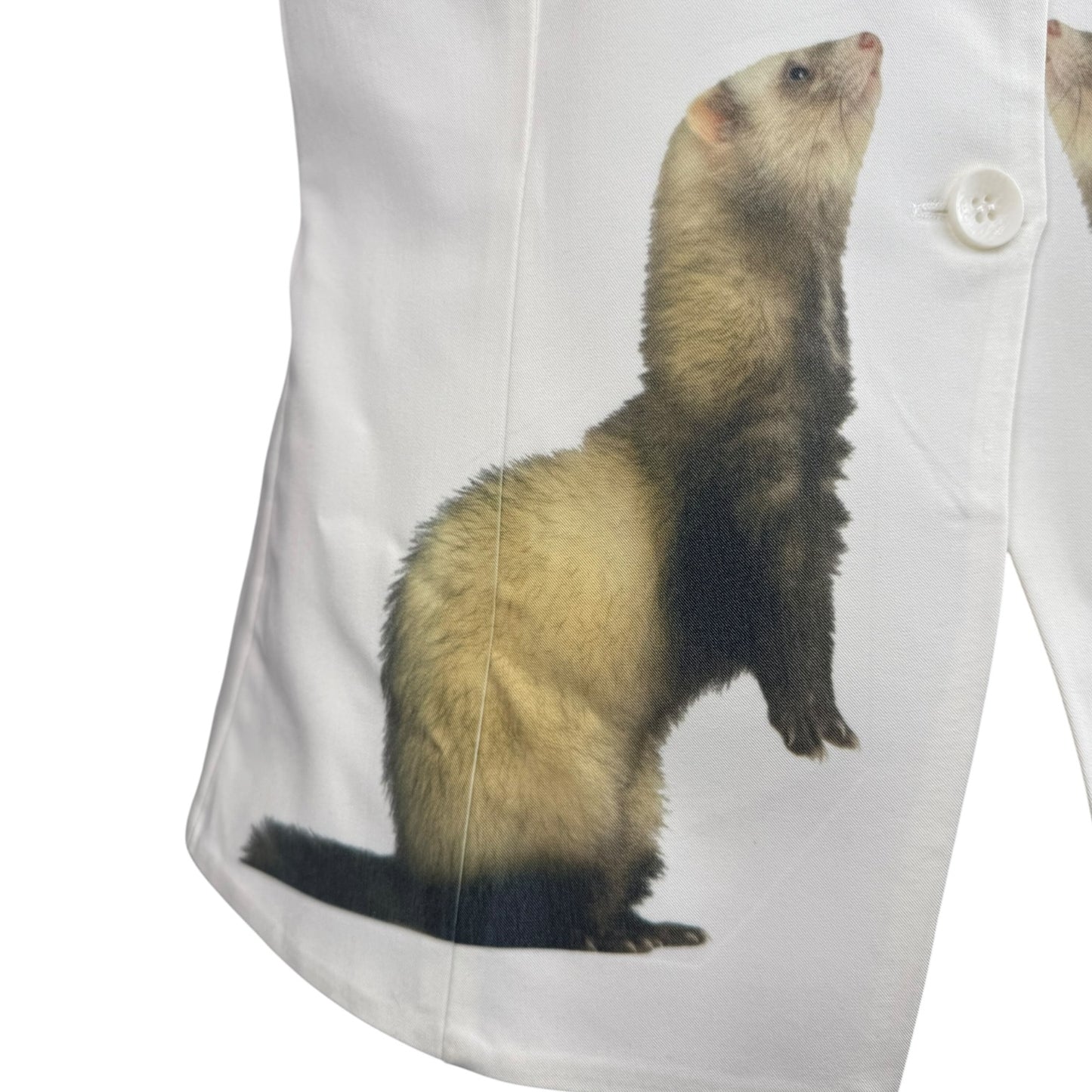 FERRETITA WHITE VEST - L