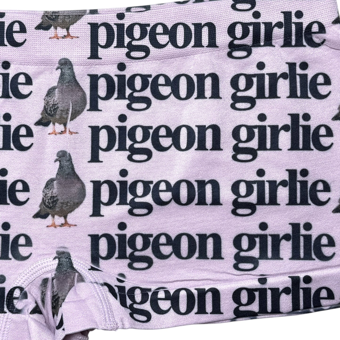 PIGEON GIRLIE LILAC BOYSHORT UNDIES - M