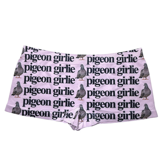 PIGEON GIRLIE LILAC BOYSHORT UNDIES - M