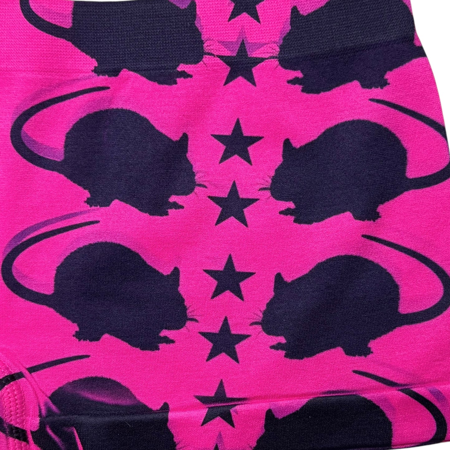 PUNK RAT DARK PINK BOYSHORT UNDIES - M