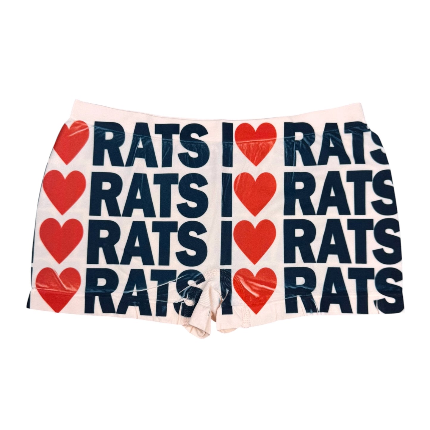 I <3 RATS PEACH BOYSHORT UNDIES - S