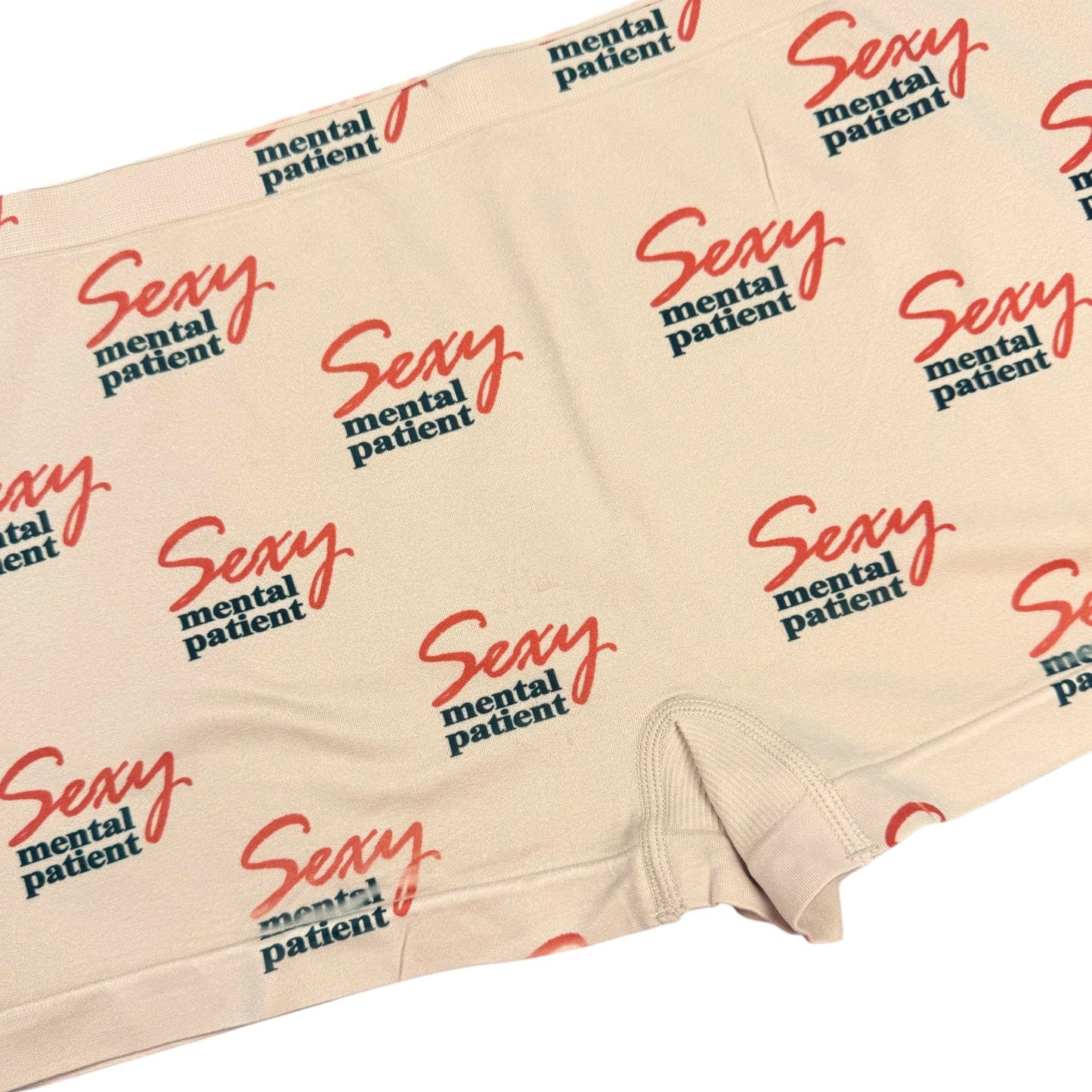 SEXY MENTAL PATIENT NUDE BOYSHORT UNDIES - 2XL