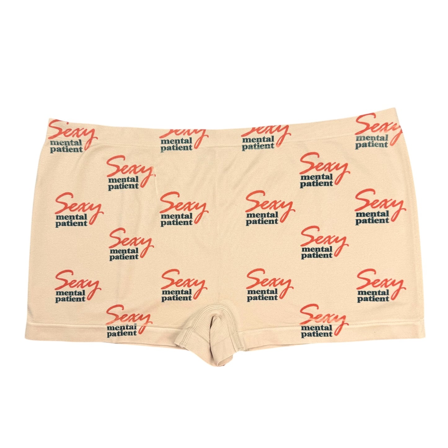 SEXY MENTAL PATIENT NUDE BOYSHORT UNDIES - 2XL