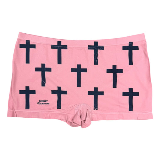 CROSS ME MAUVE BOYSHORT UNDIES - L