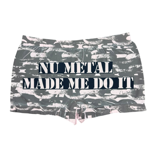 NU METAL MADE ME DO IT PINK BOYSHORT UNDIES - S