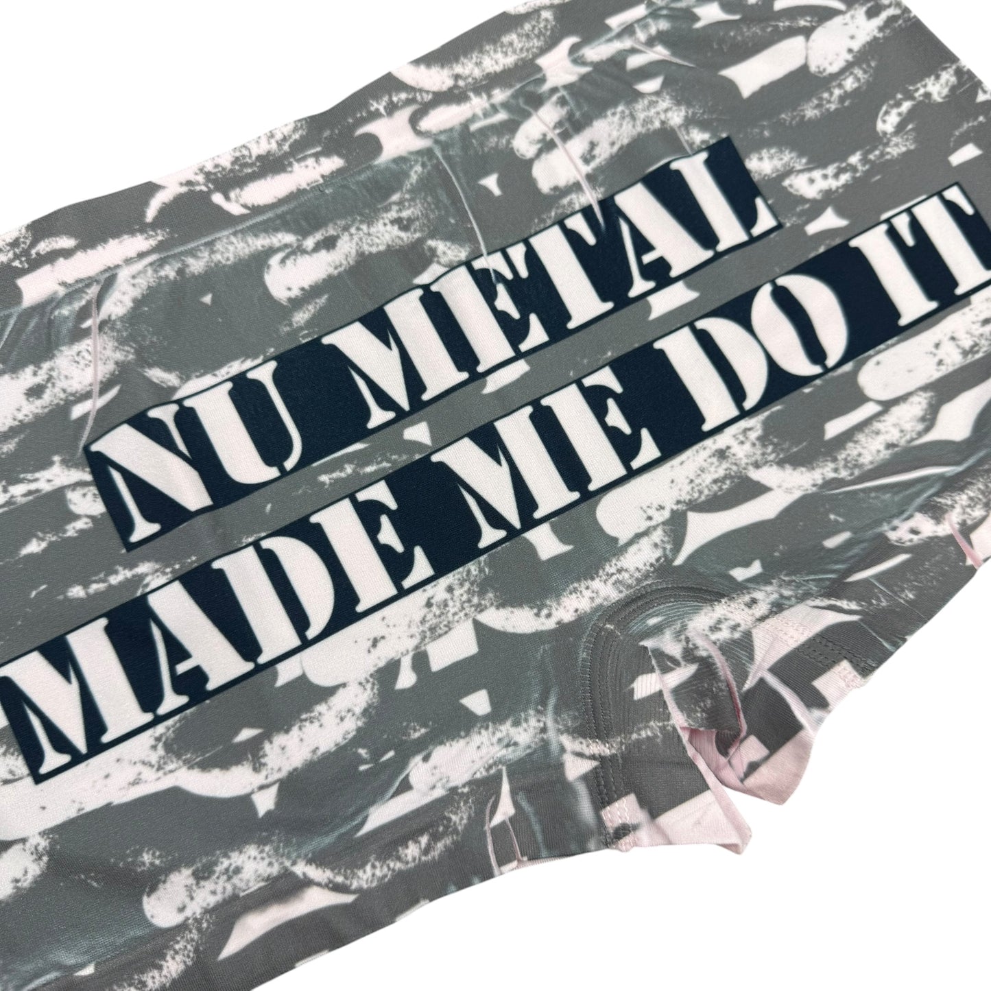 NU METAL MADE ME DO IT PINK BOYSHORT UNDIES - S