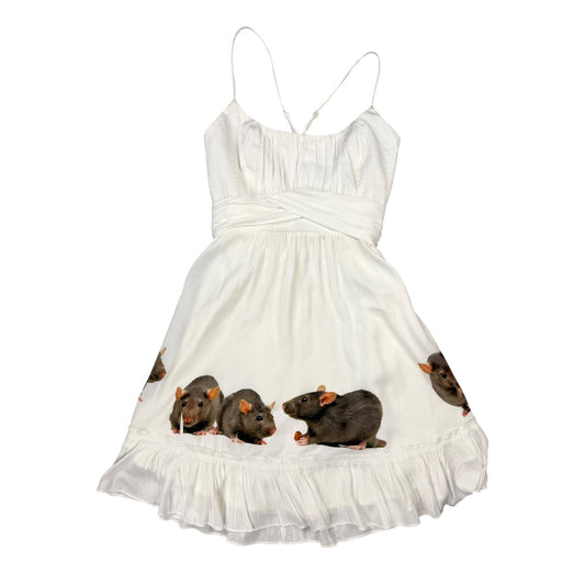 RAT LINE UP WHITE TIE DRESS - S