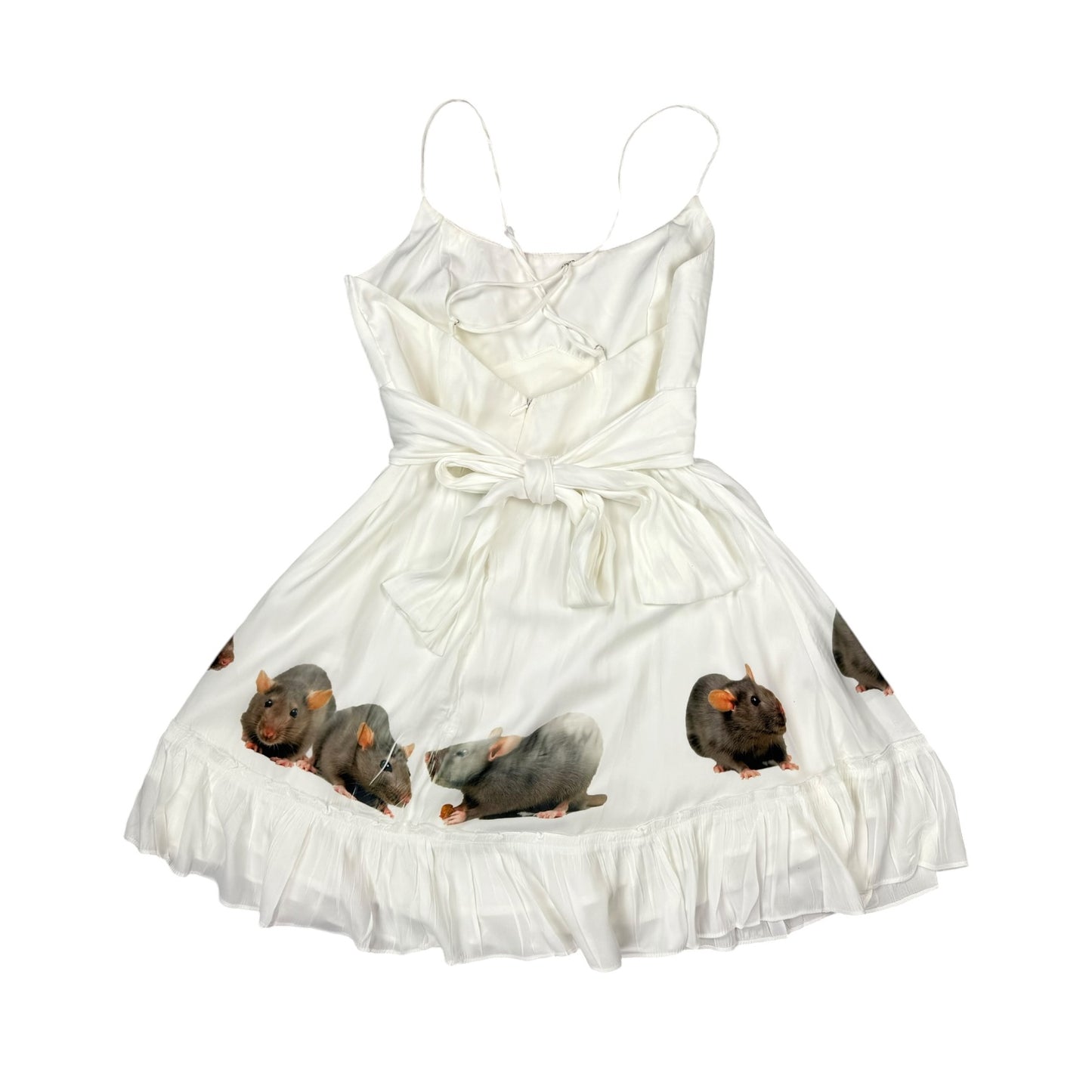 RAT LINE UP WHITE TIE DRESS - S