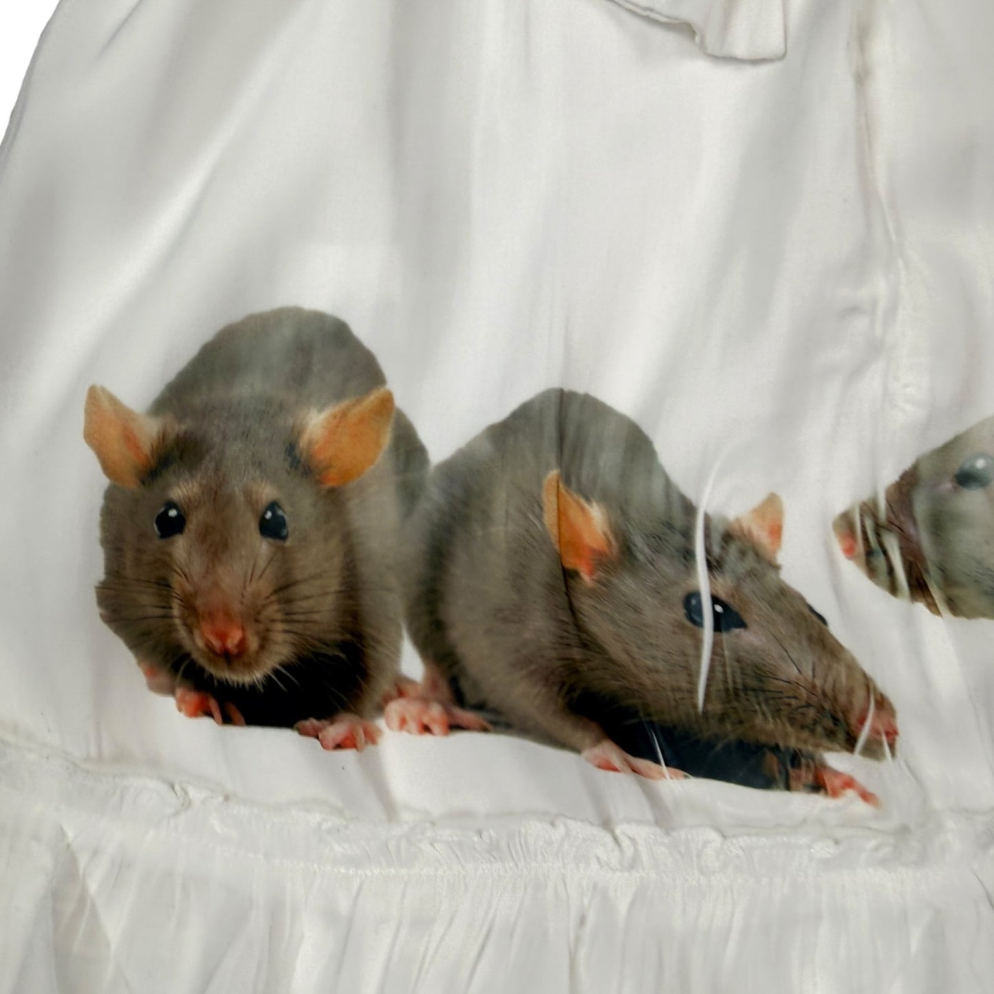 RAT LINE UP WHITE TIE DRESS - S