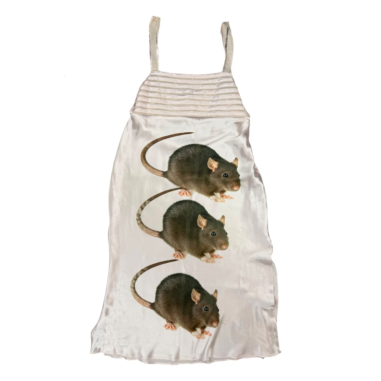 BIG RAT PINK SLIP DRESS - L