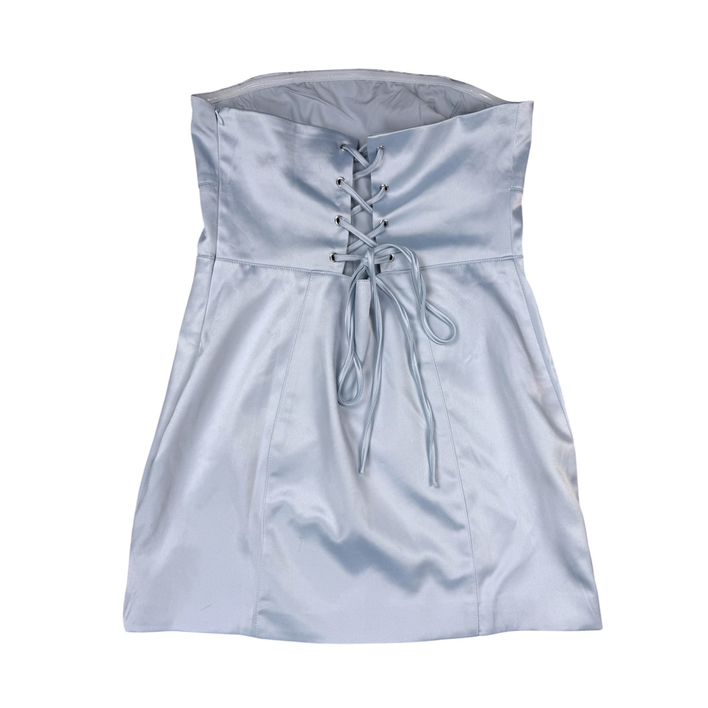 BIG PIGEON BLUE STRAPLESS DRESS - M