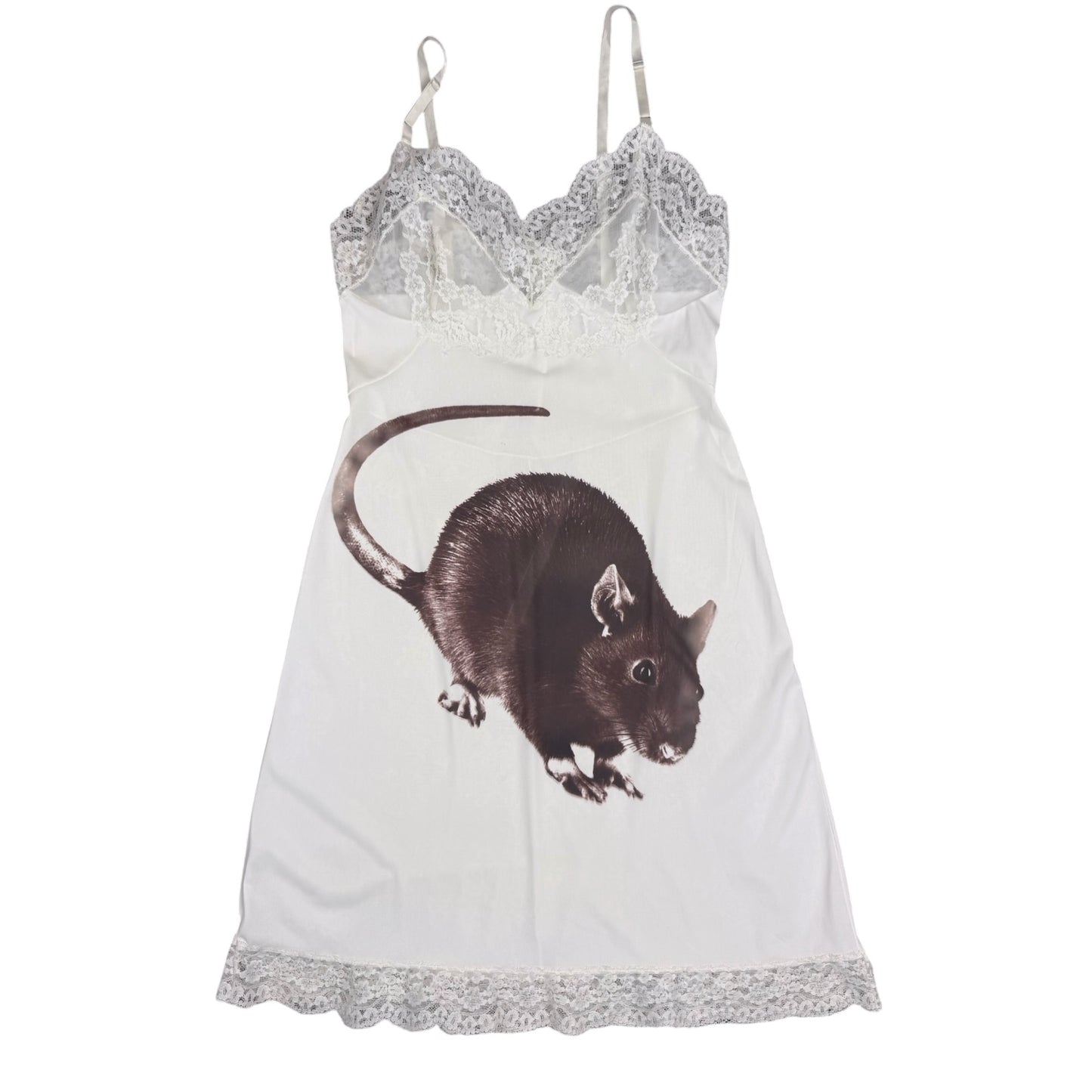 BIG RAT CREAM LACE SLIP DRESS - S