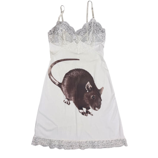 BIG RAT CREAM LACE SLIP DRESS - S
