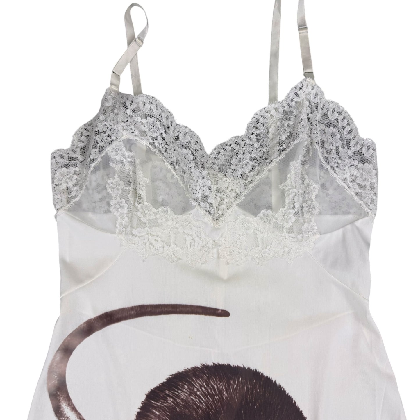 BIG RAT CREAM LACE SLIP DRESS - S