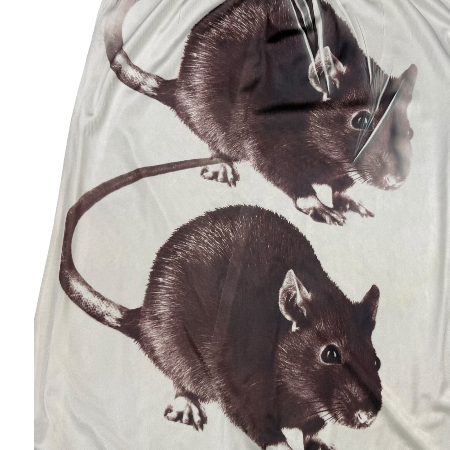 BIG RAT 3 SLIP WHITE SKIRT - L
