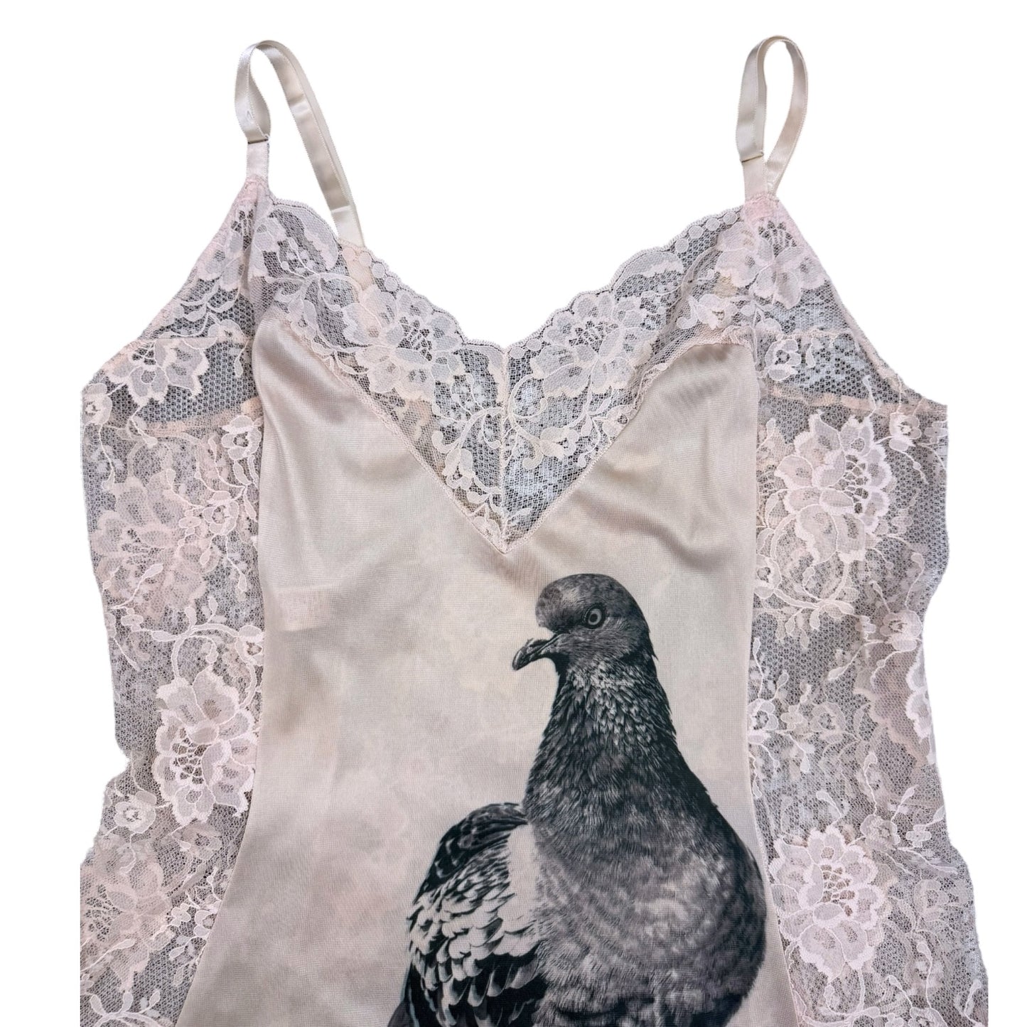 BIG PIGEON PINK LACE TANK - S