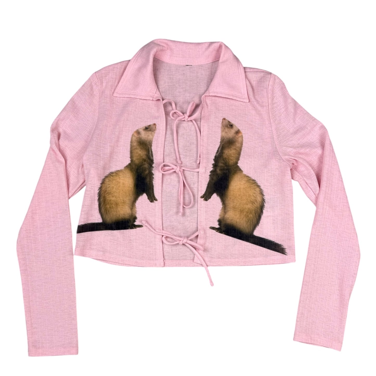 FERRETITA PINK BOW TOP - M/L