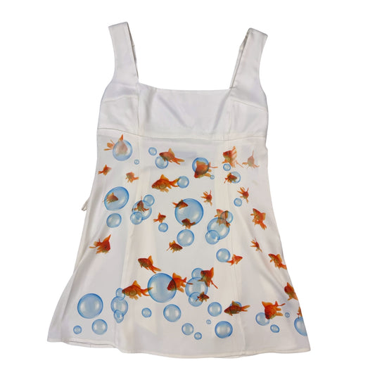 GOLDIE WHITE MINI DRESS - M/L