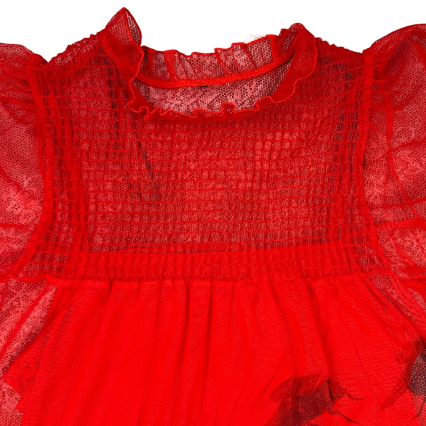 RETURN OF THE FLY RED LYDIA DRESS - L
