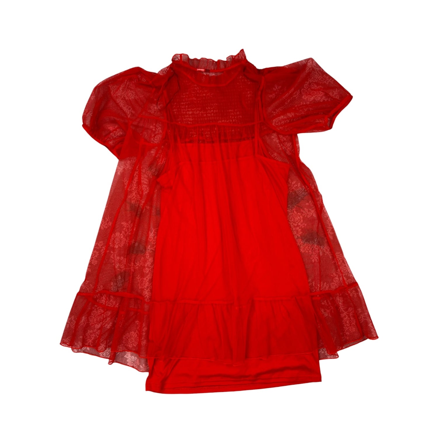 RETURN OF THE FLY RED LYDIA DRESS - L
