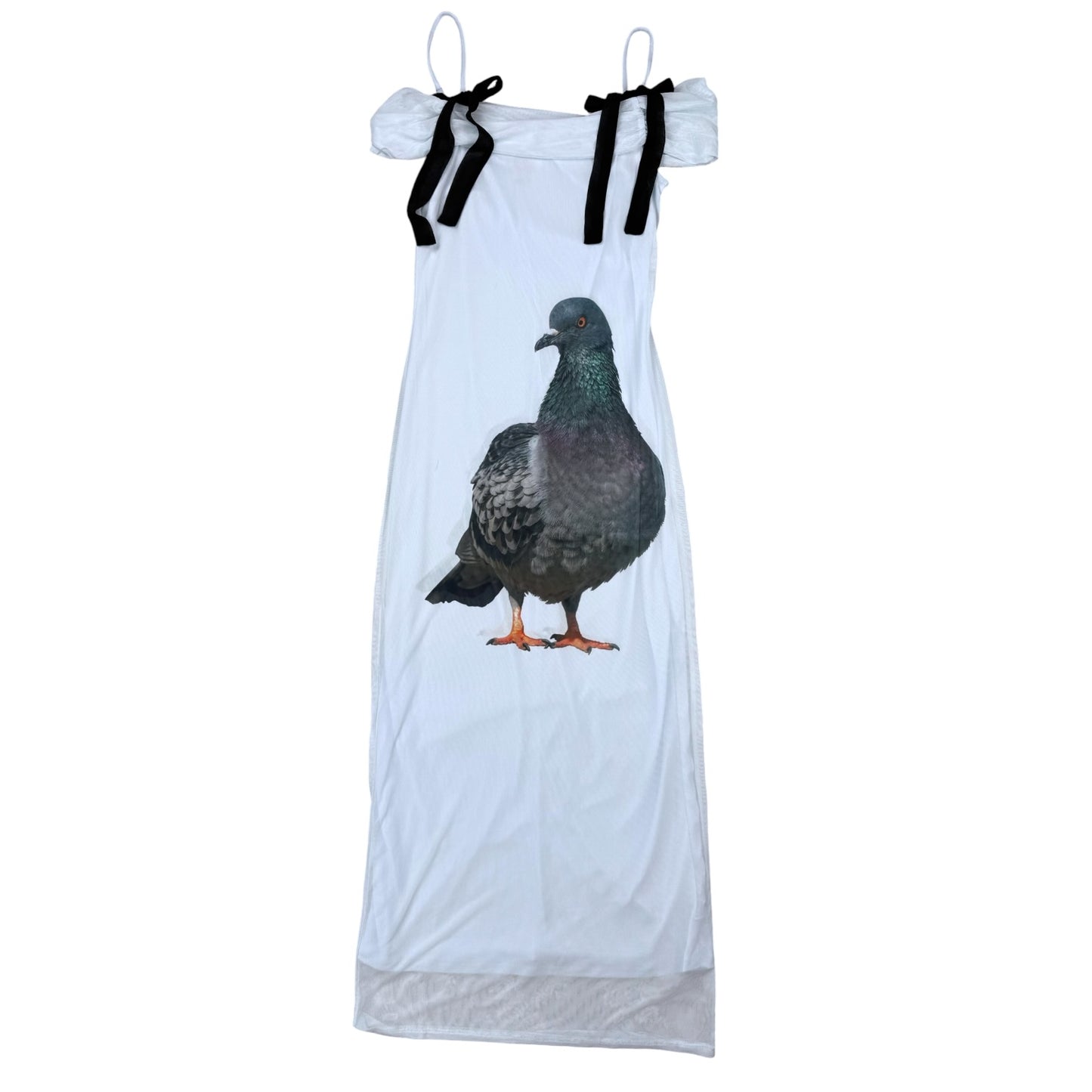 BIG PIGEON BLUE BOW DRESS - XS