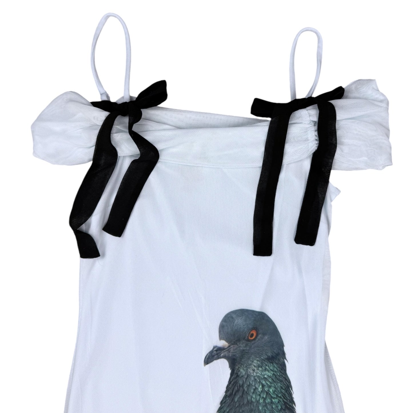 BIG PIGEON BLUE BOW DRESS - XS