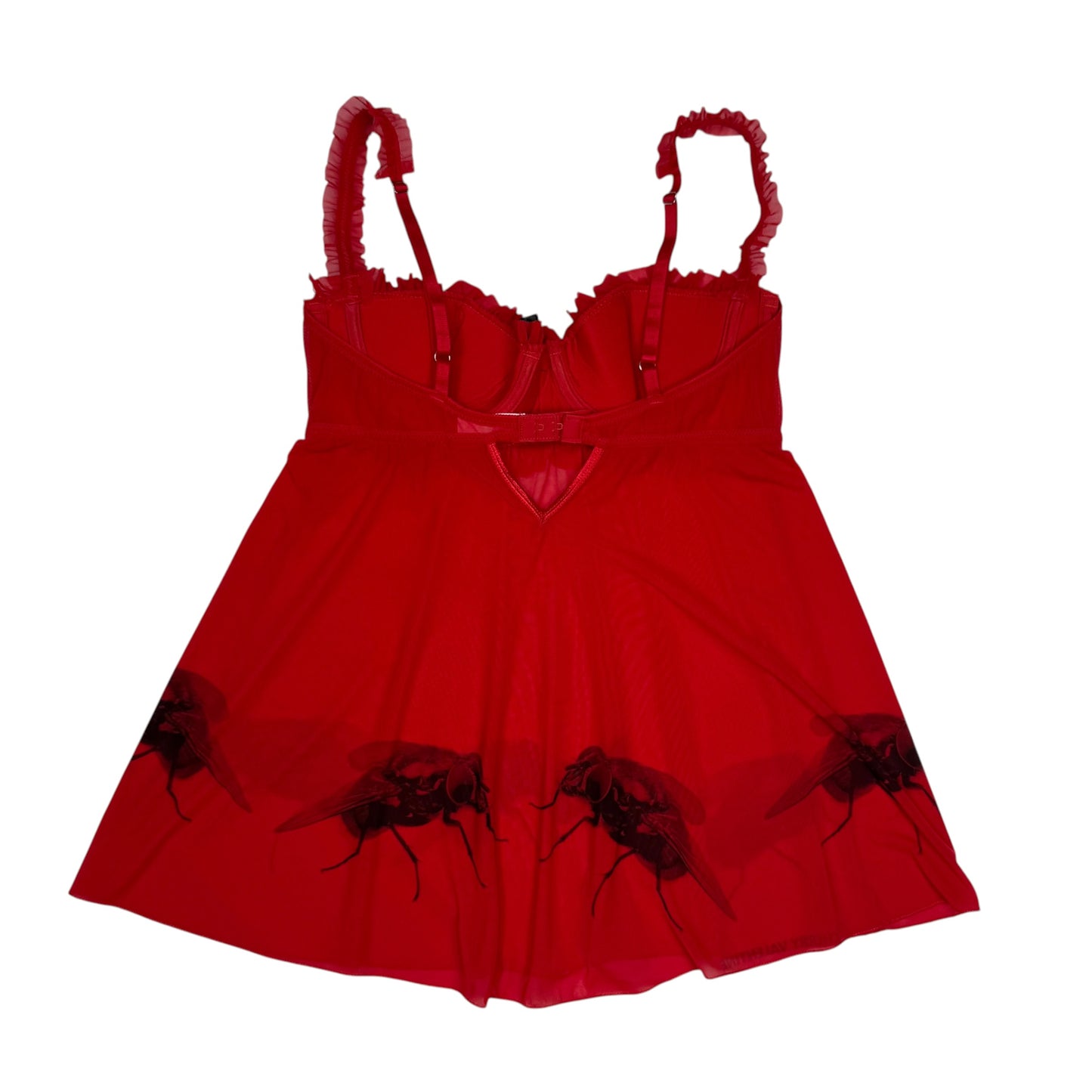 RETURN OF THE FLY RED BABYDOLL TANK TOP -  XS/S
